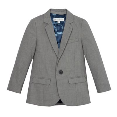 Boys' grey textured jacket